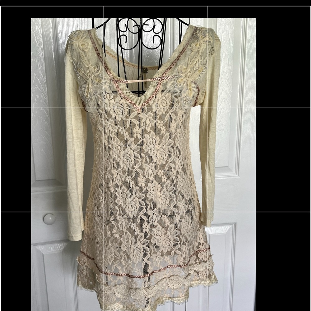 Cute Sheer Lace Dress